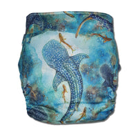 'Ningaloo Dreaming' OSFM Side Snapping Cloth Nappy