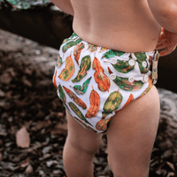 'Seasonal Drift' OSFM Side Snapping Cloth Nappy