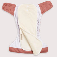 EcoNaps Modern Cloth nappy - Terracotta