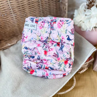 Bare Love cloth nappy - Floraful bombproof