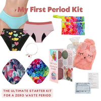 First Period Kit- Period Underwear and Eco Pad Pack