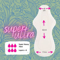 Hannahpad cloth pads - Super ultra (overnight)