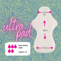 Hannahpad cloth pads - Ultra (overnight)