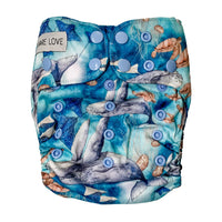 'Bombproof' cloth nappy - Ocean