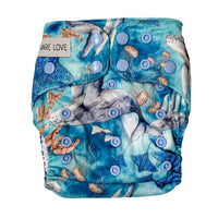 'Bombproof' cloth nappy - Ocean