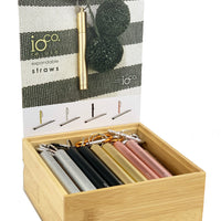 Expandable Straw with Case and Cleaner