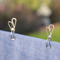 Stainless steel clothes pegs - 40 pack