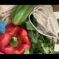 Natural Unbleached Cotton Produce (Food) Bags (Pack of 6)