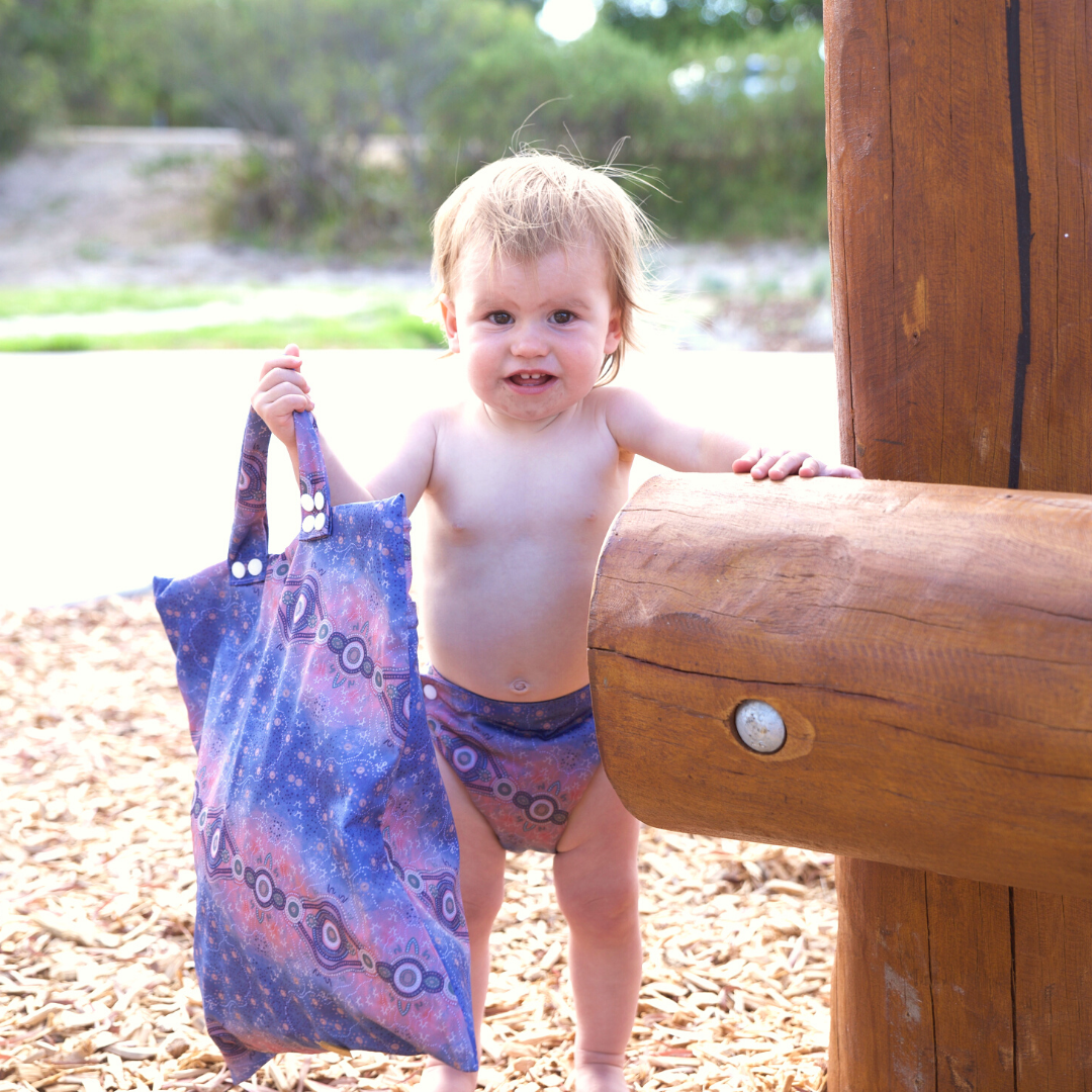 'Nangari- To Sleep' Premium Double Pocket Wet Bag