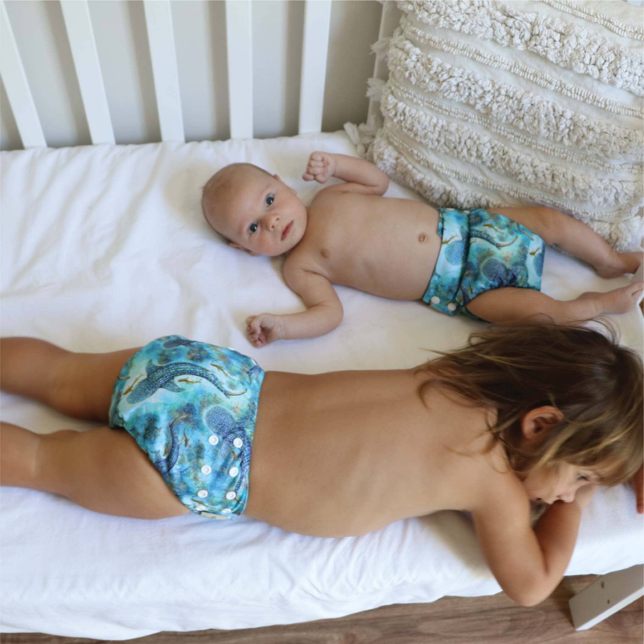 'Ningaloo Dreaming' OSFM Side Snapping Cloth Nappy – GreenerEveryday