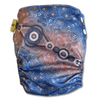 'Nangari-To Sleep' OSFM Side Snapping Cloth Nappy