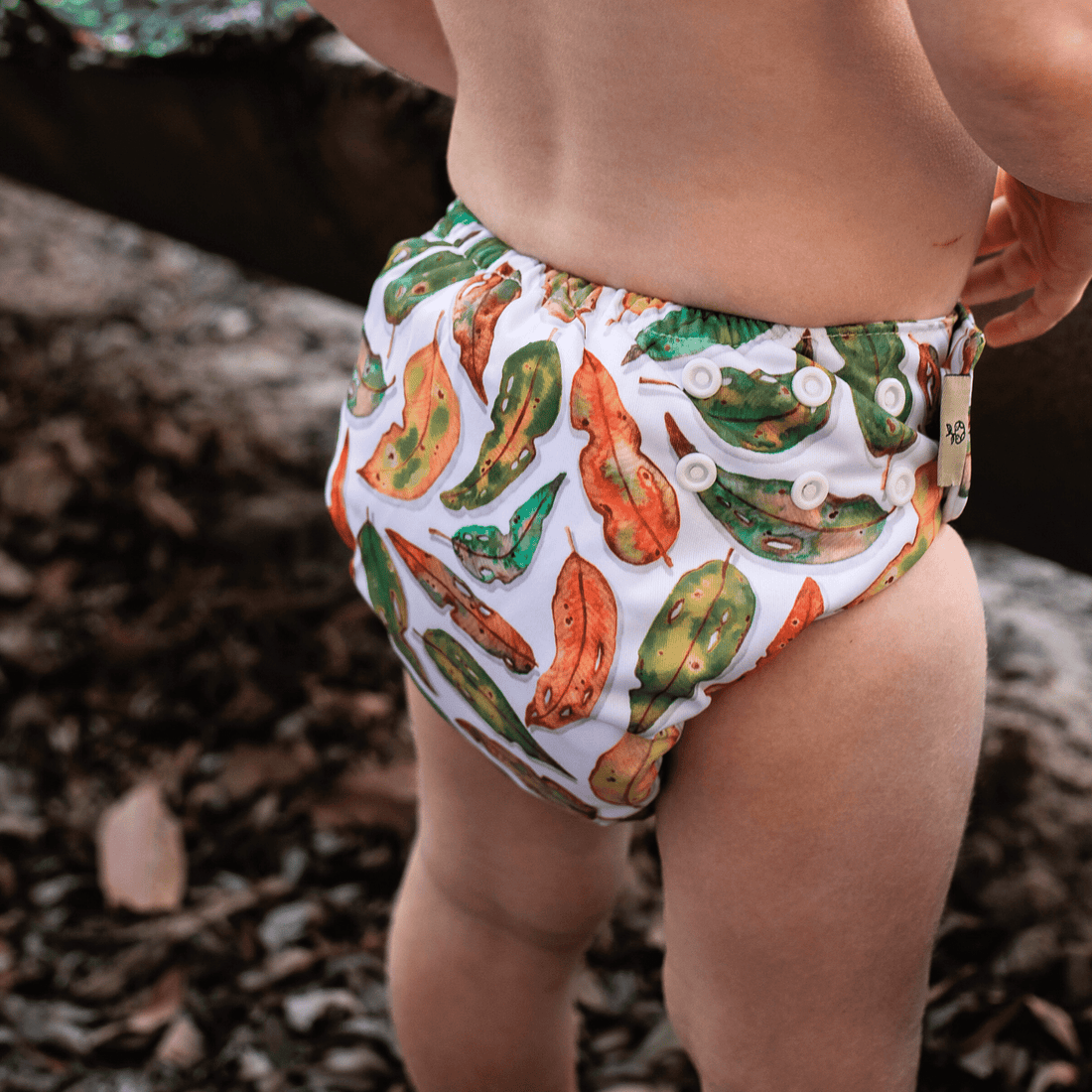 'Seasonal Drift' OSFM Side Snapping Cloth Nappy