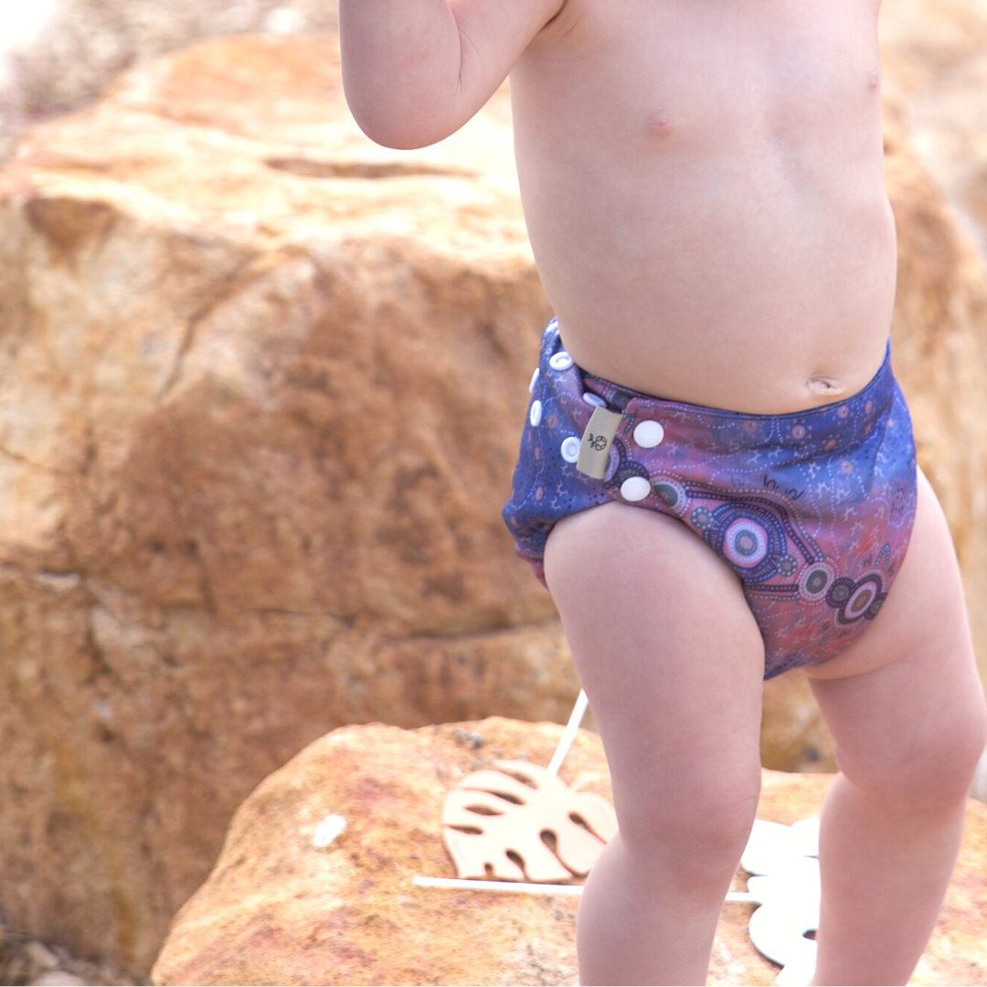 'Nangari-To Sleep' OSFM Side Snapping Cloth Nappy