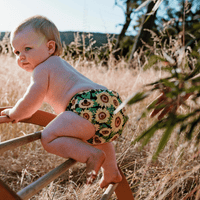 'Sunny Daze' OSFM Side Snapping Cloth Nappy