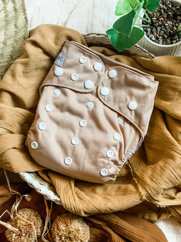 Bare Love 'Basics' cloth nappy - Sand