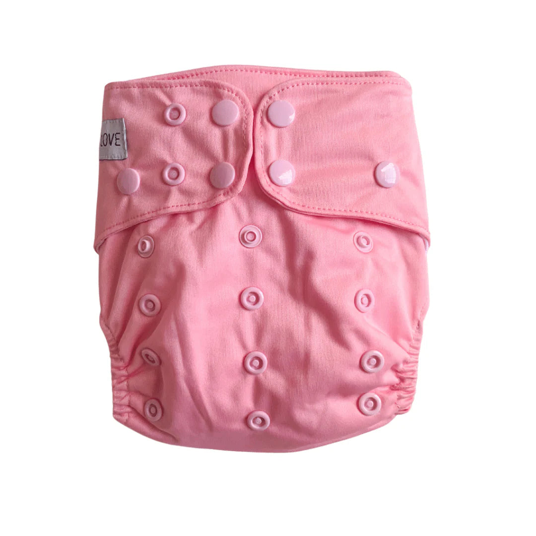 Bare Love 'Basics' cloth nappy - Cotton Candy