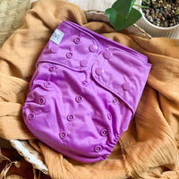 Bare Love 'Basics' cloth nappy - Violet vibes