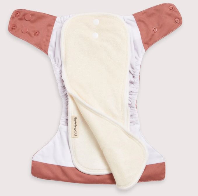 EcoNaps Modern Cloth nappy - Terracotta