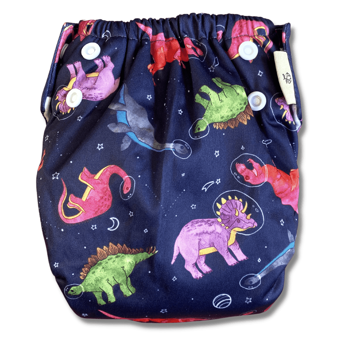 'Space Explor-ROAR' OSFM Side Snapping Cloth Nappy