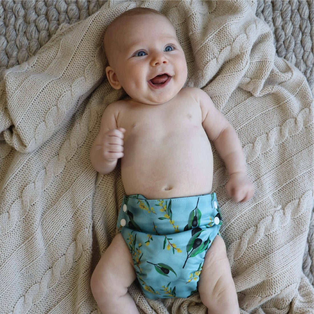 'Ludlow' OSFM Side Snapping Cloth Nappy