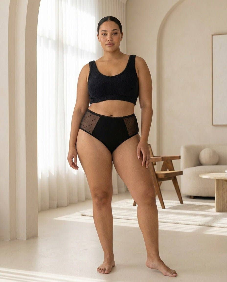 Hemp Period Underwear - High Waist Bikini
