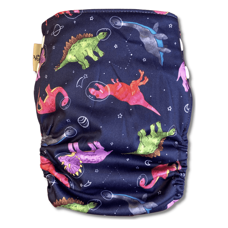 Snapping Cloth 'Space Explor-ROAR' OSFM Side Snapping Cloth Nappy – GreenerEveryday