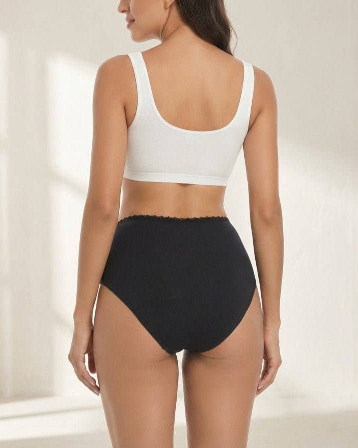 Hemp Period Underwear - High Waist Bikini