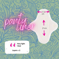 Hannahpad pantyliners - regular liner 2 pack