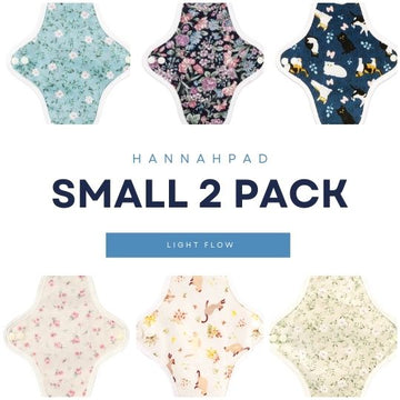 Hannahpad cloth pads - small 2 pack