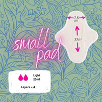 Hannahpad cloth pads - small 2 pack